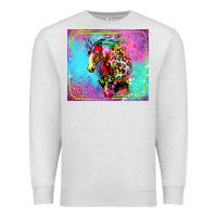 Oatmeal Heather Colorful Unicorn Horse Premium Sweatshirt - LillyAllenDesigns