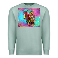 Seafoam Colorful Unicorn Horse Premium Sweatshirt - LillyAllenDesigns