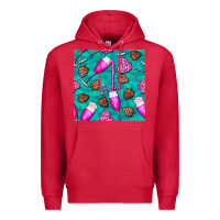 Cardinal valentines day champagne and strawberry Premium Hoodie - BundleAndBundleShop