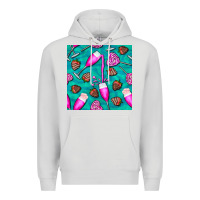 Dove Grey valentines day champagne and strawberry Premium Hoodie - BundleAndBundleShop
