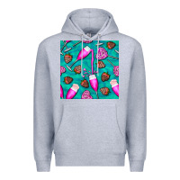 Heather Grey valentines day champagne and strawberry Premium Hoodie - BundleAndBundleShop