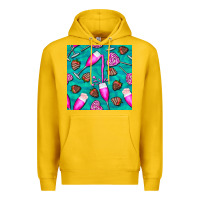 Lemon valentines day champagne and strawberry Premium Hoodie - BundleAndBundleShop