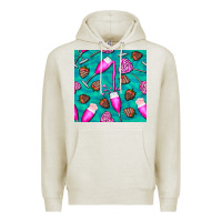 Oatmeal Heather valentines day champagne and strawberry Premium Hoodie - BundleAndBundleShop