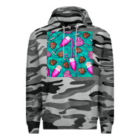 Slate Camo valentines day champagne and strawberry Premium Hoodie - BundleAndBundleShop