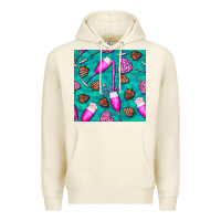 Tofu valentines day champagne and strawberry Premium Hoodie - BundleAndBundleShop