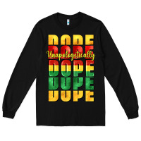 Black unapologetically dope cowgirl Long Sleeve Tee - CowGirlArtShop