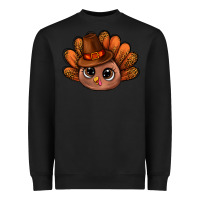 Black turkey and leopard pattern and thanksgiving hat bbs Heavyweight Sweatshirt - BundleAndBundleShop