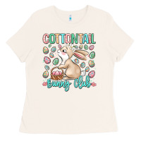 Bone cottontail bunny club Ladies Tee - LillyAllenDesigns