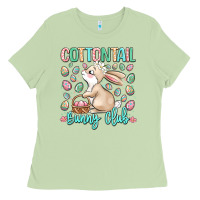 Matcha cottontail bunny club Ladies Tee - LillyAllenDesigns