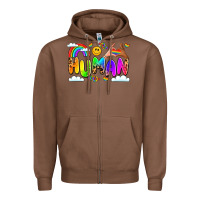 Chestnut human pride Zipper Hoodie - LillyAllenDesigns