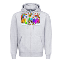 Heather Grey human pride Zipper Hoodie - LillyAllenDesigns