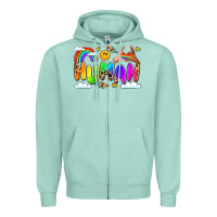 Seafoam human pride Zipper Hoodie - LillyAllenDesigns