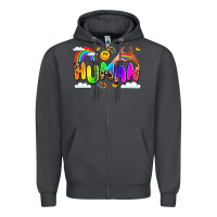 Human Pride Zipper Hoodie | Teevron