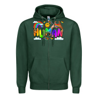 Sports Green human pride Zipper Hoodie - LillyAllenDesigns