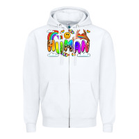 White human pride Zipper Hoodie - LillyAllenDesigns