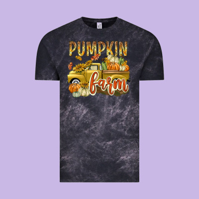 Pumpkin Farm With Truck Vintage Tee Designed By Texasbilliewilder