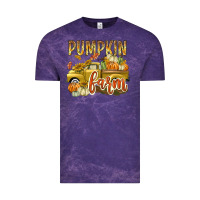 Cloud Purple Pumpkin farm with truck Vintage Tee - texasbilliewilder