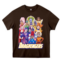 Chocolate Brown rupaul's dragvengers all winners Heavy Core Tee - tuanDangUi