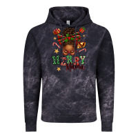 Cloud Black merry mama afro messy bun Vintage Hoodie - texasbilliewilder