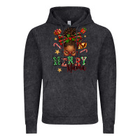 Vintage Black merry mama afro messy bun Vintage Hoodie - texasbilliewilder
