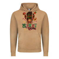 Vintage Camel merry mama afro messy bun Vintage Hoodie - texasbilliewilder