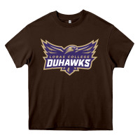 Chocolate Brown loras college duhawks Heavy Core Tee - tuanDangUi