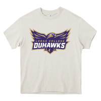 Cream loras college duhawks Heavy Core Tee - tuanDangUi