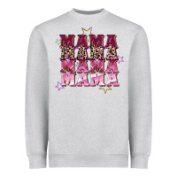 Heather Grey Mama mama mama mama Mother's Day Heavyweight Sweatshirt - FaDigitalArtStudio