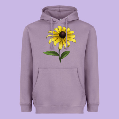 Black Eyed Susan Flower Illustrations Heavyweight Hoodie Designed By Lillyallendesigns