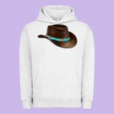 Cowboy Cap Urban Hoodie Designed By Barkaloodesign