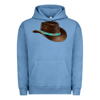 Pigment Pebble Blue cowboy cap Urban Hoodie - BarkalooDesign