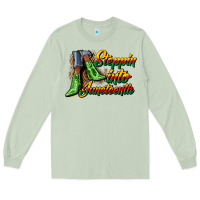 Matcha steppin into juneteenth heels Long Sleeve Tee - CowGirlArtShop