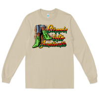 Mushroom steppin into juneteenth heels Long Sleeve Tee - CowGirlArtShop