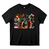 Black im the naughty elf Heavy Core Tee - MaliasSmallBusiness