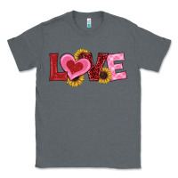 Charcoal Heather valentines day love sunflowers Classic Tee - RanaPortraitStore