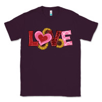 Plum valentines day love sunflowers Classic Tee - RanaPortraitStore