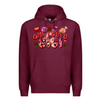 Burgundy One loved gigi Premium Hoodie - FaDigitalArtStudio
