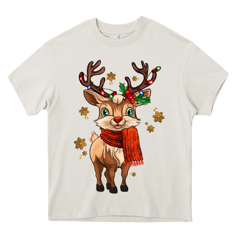 Reindeer In Christmas Heavy Core Tee by MaliasSmallBusiness | Teevron