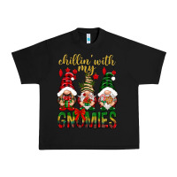 Black Chillin' with my gnomes Urban Heavy Tee - NancyCooperArtShop