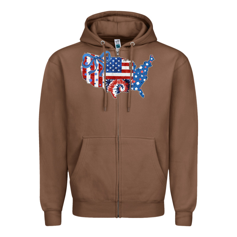 America Map Zipper Hoodie by CowhideDigitalArt | Teevron