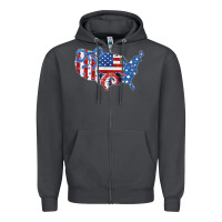 Smoke America map Zipper Hoodie - CowhideDigitalArt