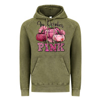 Vintage Olive in october we wear pink pumpkin Vintage Hoodie - texasbilliewilder