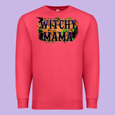 Witchy Mama Premium Sweatshirt Designed By Racoondesign