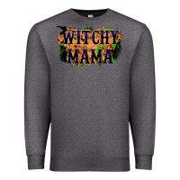 Charcoal Heather witchy mama Premium Sweatshirt - RacoonDesign