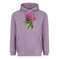 Lavender Red Clover Illustrations Heavyweight Hoodie - LillyAllenDesigns
