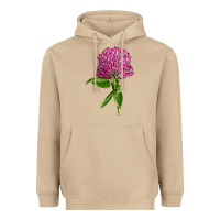 Mushroom Red Clover Illustrations Heavyweight Hoodie - LillyAllenDesigns