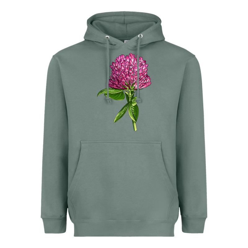 Red Clover Illustrations Heavyweight Hoodie by LillyAllenDesigns | Teevron