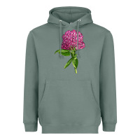 Sage Red Clover Illustrations Heavyweight Hoodie - LillyAllenDesigns