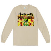 Mushroom made with melanin and magic Long Sleeve Tee - CowGirlArtShop