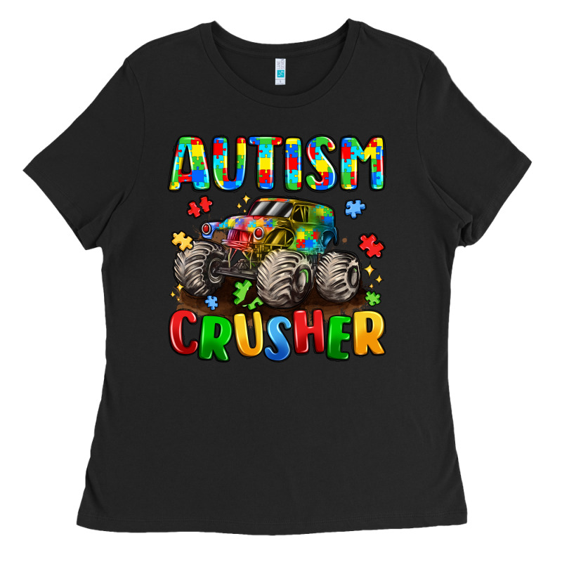 Autism Crusher Ladies Tee by LillyAllenDesigns | Teevron